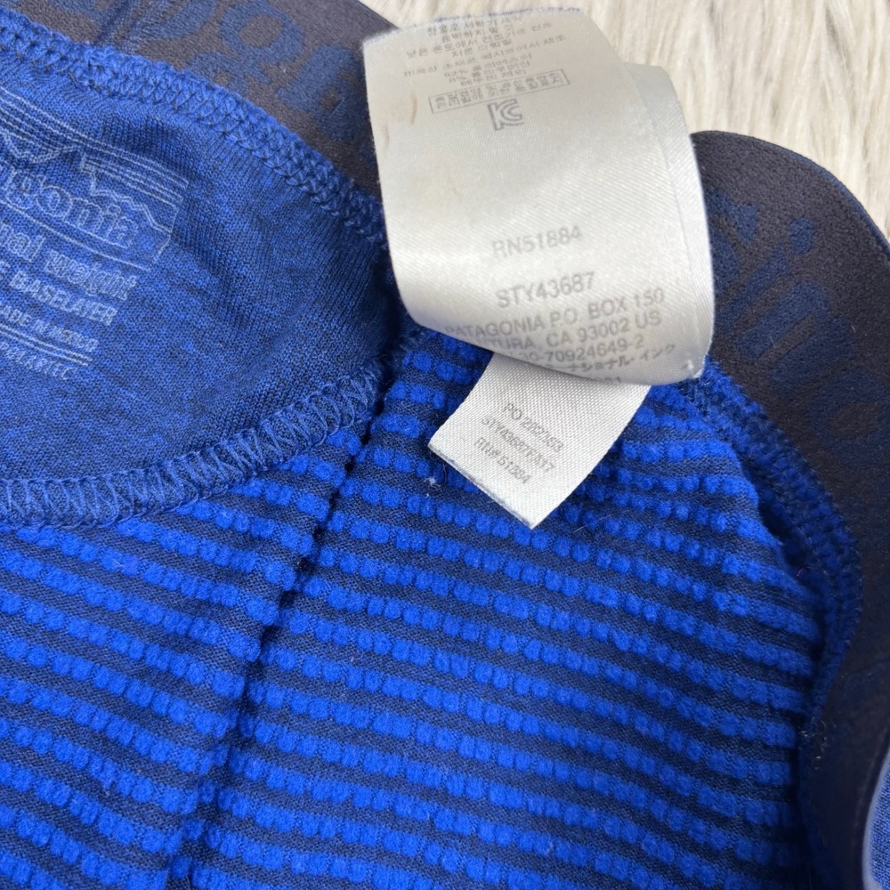 Patagonia Men's L Blue Thermal Weight Capilene Base Layer Pant Camping Hiking - Picture 6 of 8